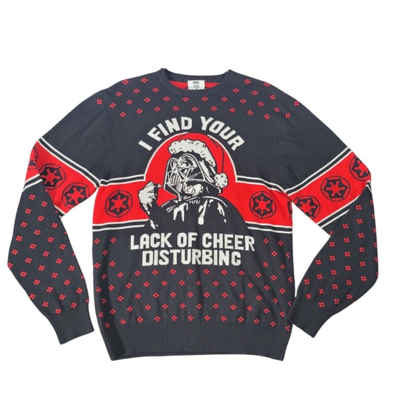 Star Wars Darth Vader Christmas Sweater Celebrate Together Size Medium - Picture 1 of 8